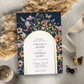 Einladung von Navy Boho Arch