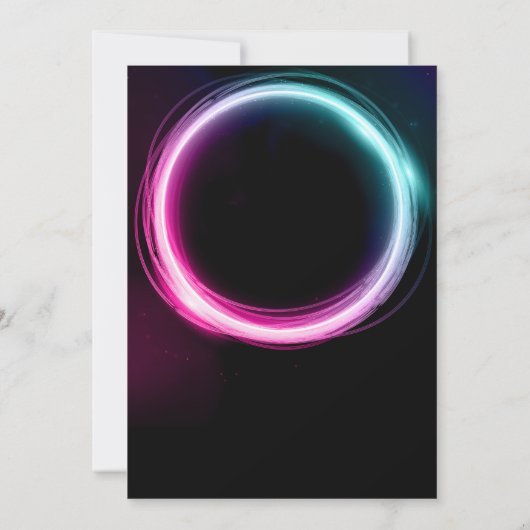 Einladung von Neon Glow (Rückseite)
