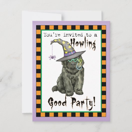 Einladung von Newfie Witch (Vorderseite)