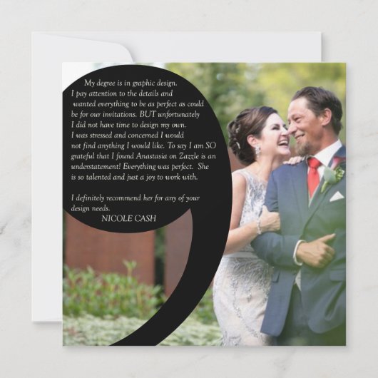 Einladung von Nicole Cash (Vorderseite)