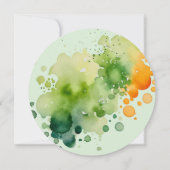 Einladung von niedlich Frog Birthday Party (Rückseite)