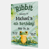Einladung von niedlich Frog Birthday Party Acrylschild (Winkel)