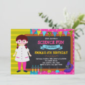 Einladung von Niedlichen Wissenschaftlern zum Gebu (Stehend Vorderseite)