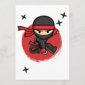Einladung von Ninja zum Geburtstag, Einladung des (Rückseite)