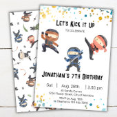 Einladung von Ninja zum Geburtstag - Ninja-Party