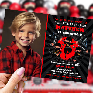 Einladung von Ninja zum Geburtstag von Ninja