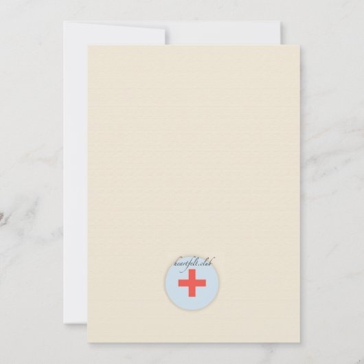Einladung von Nurse Medallion (Rückseite)