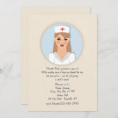 Einladung von Nurse Medallion (Vorne/Hinten)