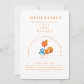 Einladung von Orange Aperol Spritz Brautparty II (Vorderseite)