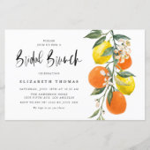 Einladung von Orange und Lemon Bridal Brunch (Vorderseite)