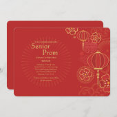 Einladung von Orient Express Prom (Vorne/Hinten)