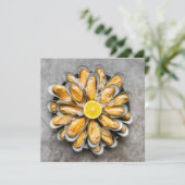 Einladung von Oyster Platter (Stehend Vorderseite)