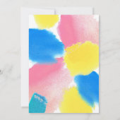 Einladung von Paint and Sip Junggeselinnen-Abschie (Rückseite)