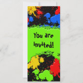 Einladung von Paint Ball (Vorderseite)