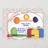 Einladung von Paint Supplies (Vorne/Hinten)