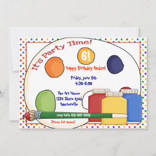 Einladung von Paint Supplies