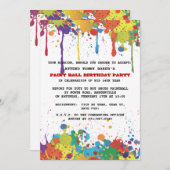 Einladung von Paintball Colors (Vorne/Hinten)