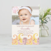 Einladung von Paisley Annaprashan (First Rice) (Stehend Vorderseite)