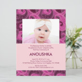 Einladung von Paisley Annaprashan (First Rice) (Stehend Vorderseite)