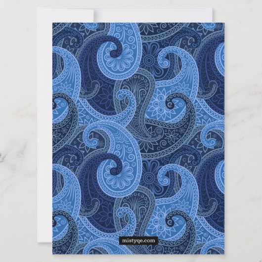 Einladung von Paisley Annaprashan (First Rice) (Rückseite)