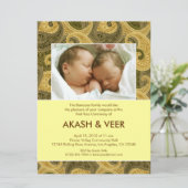 Einladung von Paisley Annaprashan (First Rice) (Stehend Vorderseite)