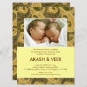 Einladung von Paisley Annaprashan (First Rice) (Vorne/Hinten)