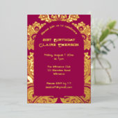 Einladung von Paisley-Bogenfolie (Stehend vorne)