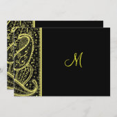 Einladung von Paisley Pattern (Vorne/Hinten)