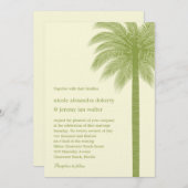 Einladung von Palm Beach zur Hochzeit - Green (Vorne/Hinten)