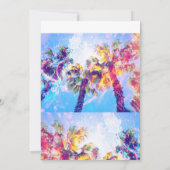 Einladung von Palmen, Notecard, stationär (Rückseite)