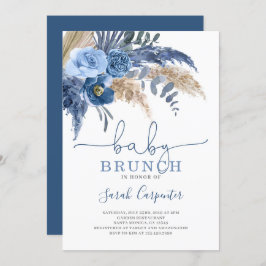 Einladung von Pampas Grass Baby Shower Boy