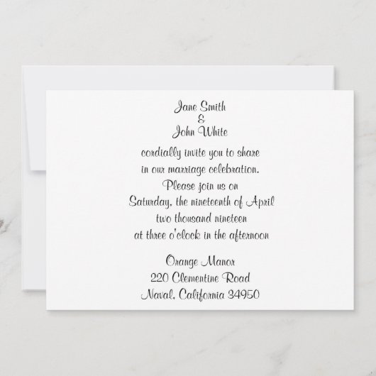 Einladung von Panda Heart (Rückseite)