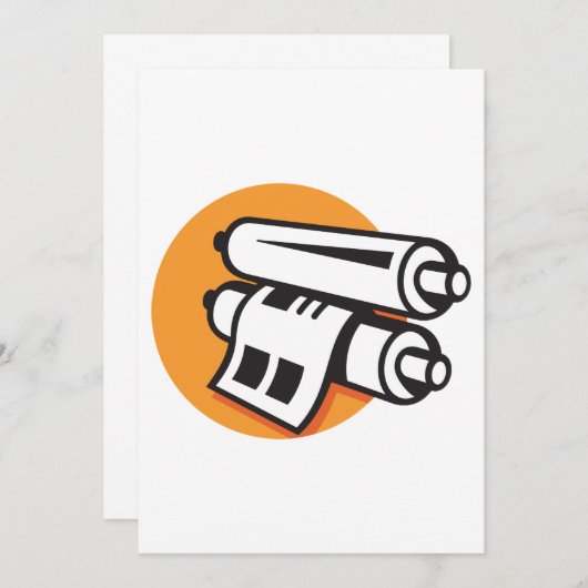 Einladung von Papierbildern (Vorne/Hinten)