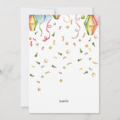 Einladung von Papierlaternen (Rückseite)