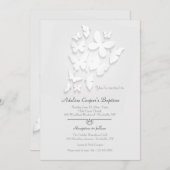 Einladung von Papierschmetterlingen (Vorne/Hinten)