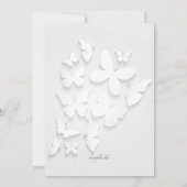 Einladung von Papierschmetterlingen (Rückseite)