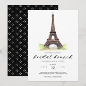 Einladung von Paris Bridal Brunch (Vorne/Hinten)
