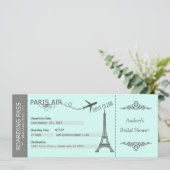 Einladung von Paris, Einladung zum Thema Paris, Ge (Stehend Vorderseite)