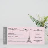 Einladung von Paris, Einladung zum Thema Paris, ma (Stehend Vorderseite)