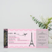 Einladung von Paris zum Thema Paris (Stehend Vorderseite)