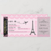 Einladung von Paris zum Thema Paris (Vorne/Hinten)