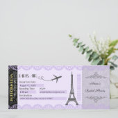 Einladung von Paris zum Thema Paris (Stehend Vorderseite)