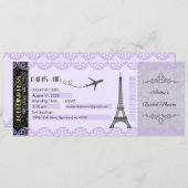 Einladung von Paris zum Thema Paris (Vorne/Hinten)