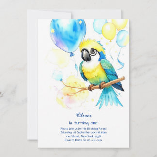 Einladung von Parrot zum ersten Geburtstag