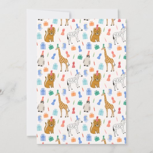 Einladung von Party (Rückseite)