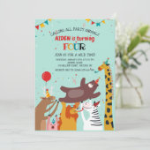 Einladung von Party (Stehend Vorderseite)