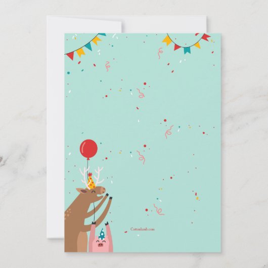 Einladung von Party (Rückseite)