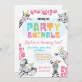 Einladung von Party | Party zum Geburtstag (Vorne/Hinten)