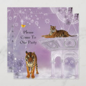 Einladung von Party Tigers in der Blumenwelt (Vorne/Hinten)