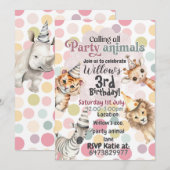Einladung von Party zum Geburtstag (Vorne/Hinten)